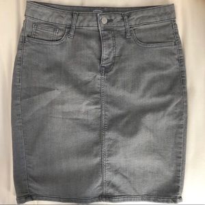 Grey Denim Skirt
